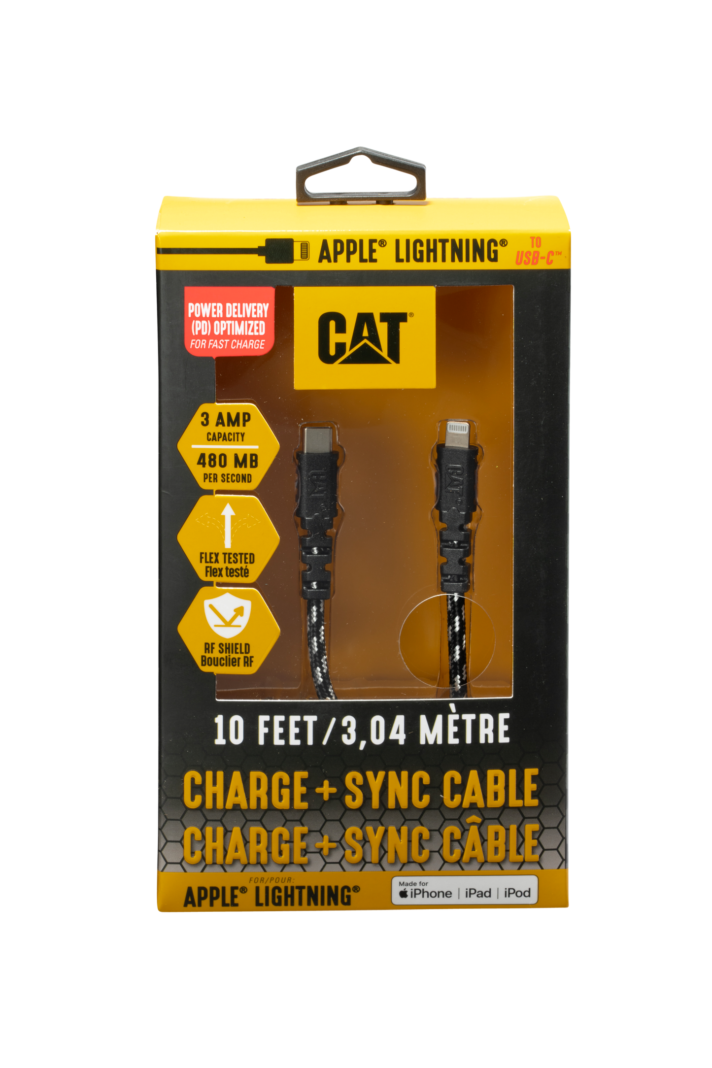 Entrega de energía de Lightning® a USB-C con certificación CAT®