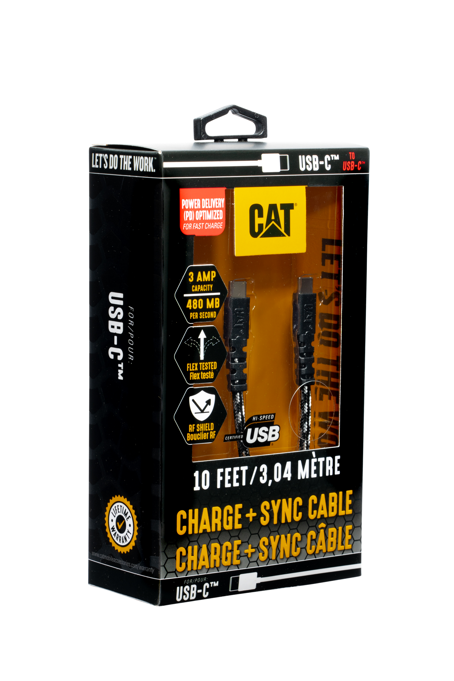 Entrega de energía USB-C a USB-C con certificación CAT®