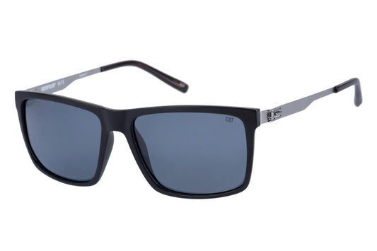 Gafas de sol ultrafinas negras mate con lentes ahumadas