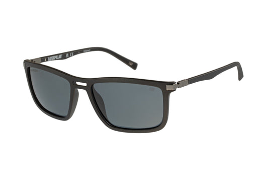 Gafas de sol polarizadas negras mate con lentes ahumadas