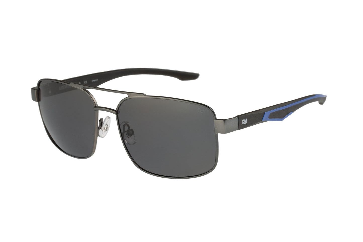 Gafas de sol de aviador de metal color bronce mate con lentes ahumadas