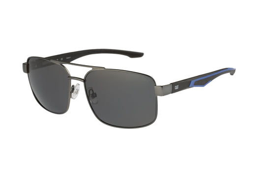 Gafas de sol de aviador de metal color bronce mate con lentes ahumadas