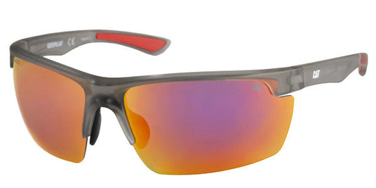 Gafas de sol Pickup de cristal gris mate con lente de espejo rojo