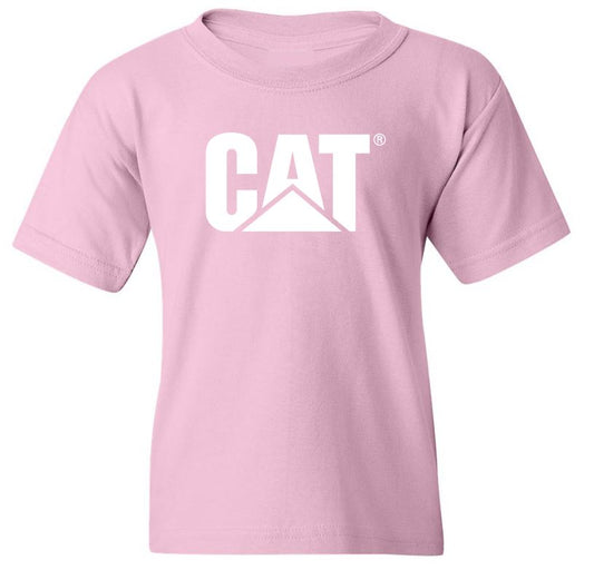 Camiseta juvenil con logo rosa