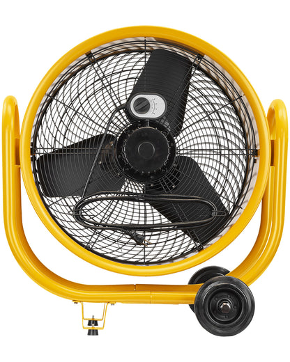 Ventilador de tambor industrial de alta velocidad de 24"