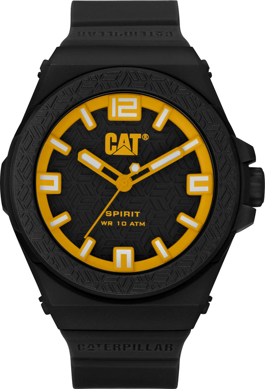 Reloj Spirit EVO con esfera negra y correa de silicona