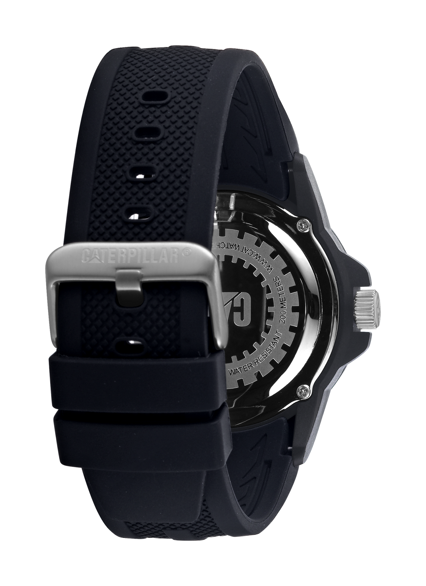 Reloj de buceo con esfera amarilla y negra y correa de silicona