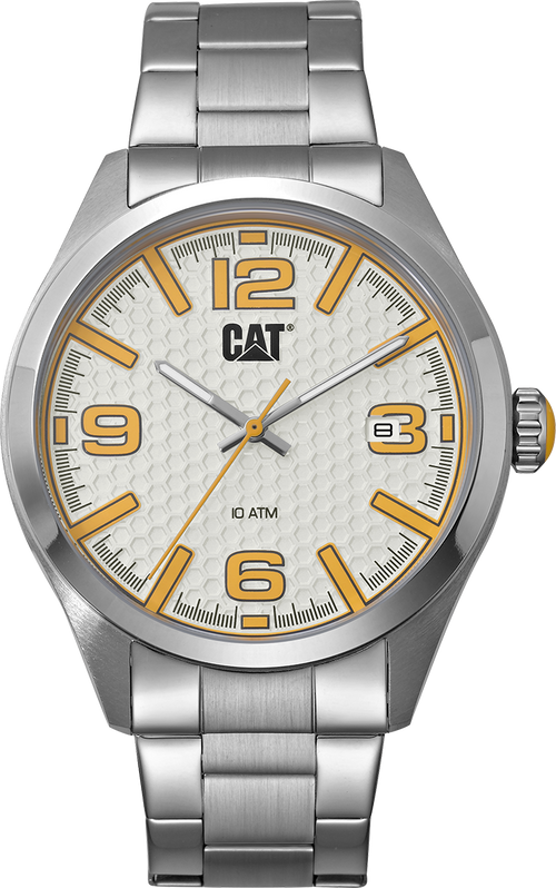 Reloj H-Dial con esfera blanca y correa de acero inoxidable