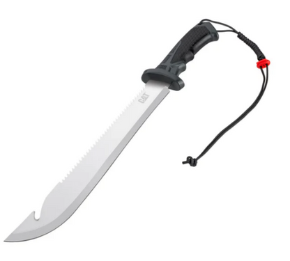 Machete/sierra recto de 19" con funda y correa para el hombro