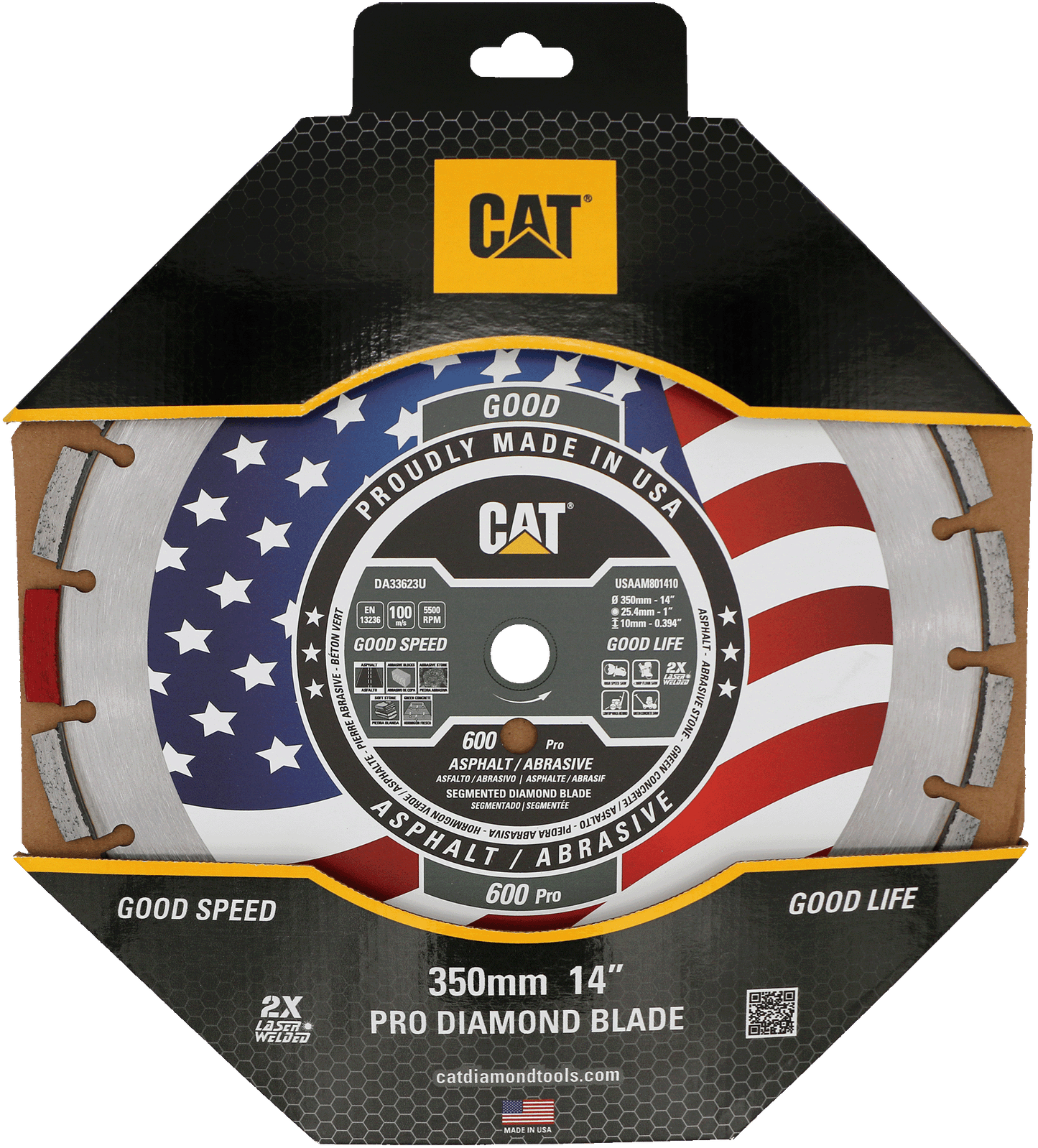Materiales abrasivos Cat® 600 Pro fabricados en EE. UU.
