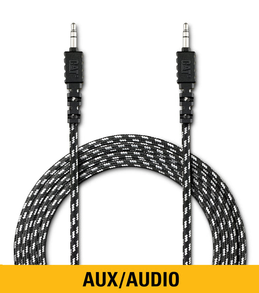 Cable de audio auxiliar reflectante de 10'