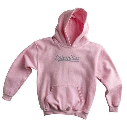 Sudadera con capucha Youth Script rosa/plateada