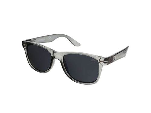 Gafas de sol cegadoras de cristal gris con lente plateada brillante