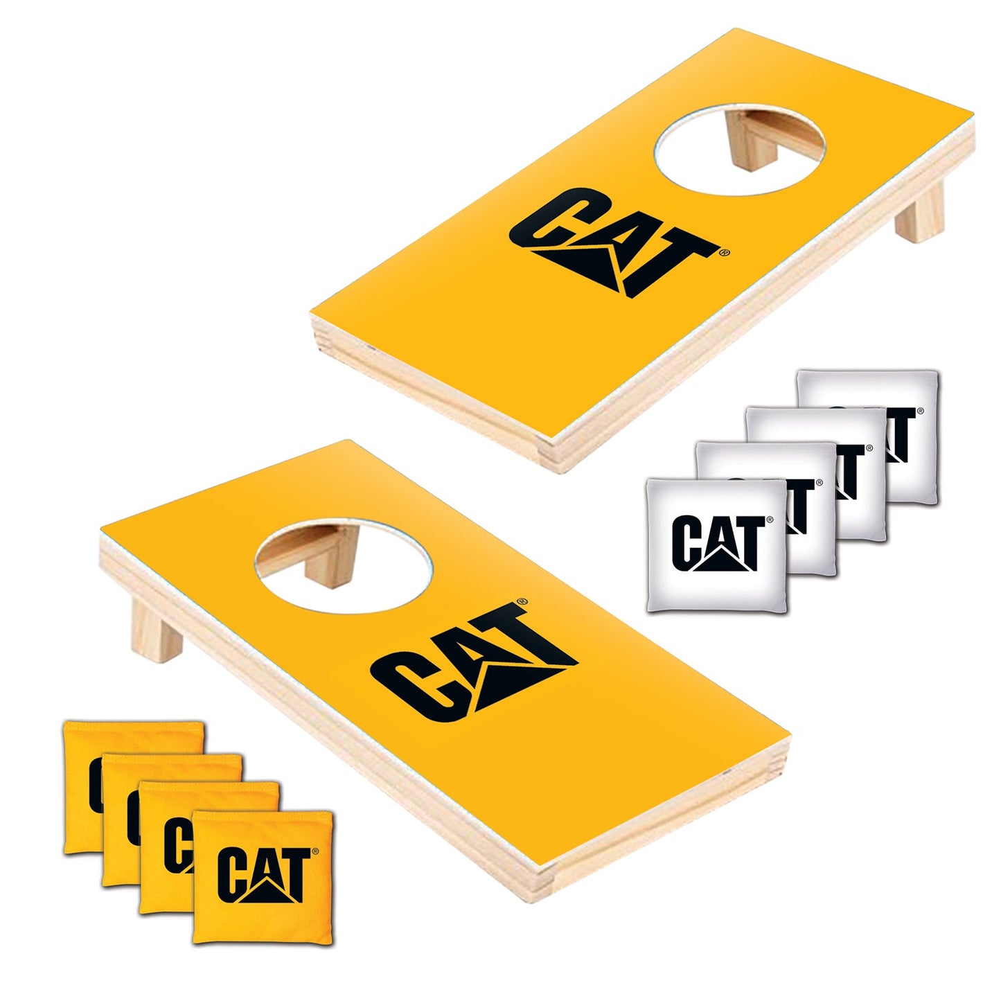 Juego de cornhole de mesa de oruga